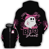 Breast Cancer Is Boo Sheet - Breast Cancer Awareness All Over T-shirt and Hoodie 0822