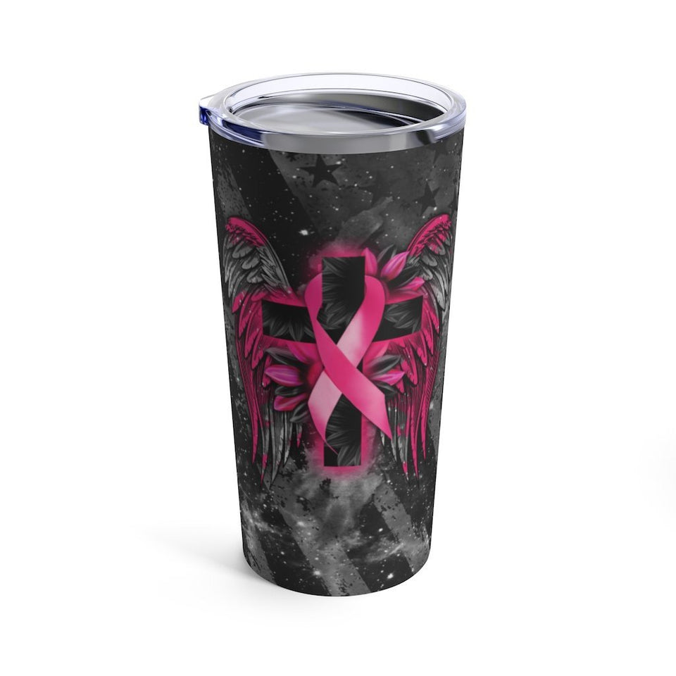 Gobelet Faith Cross Wings - Sensibilisation au cancer du sein 0822