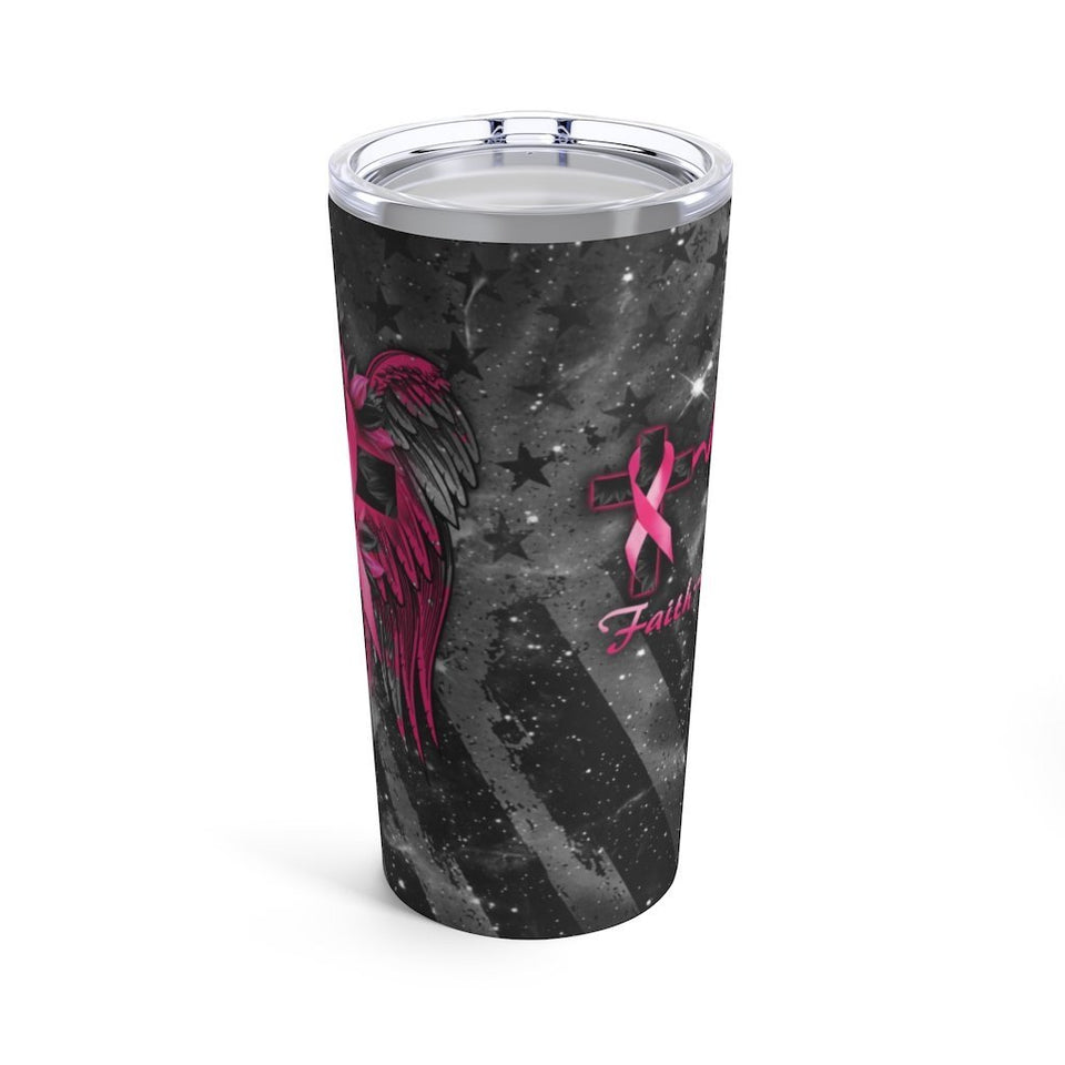 Gobelet Faith Cross Wings - Sensibilisation au cancer du sein 0822