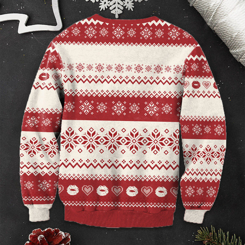 Oh What Fun It Is To Ride - Personalized Couple Ugly Sweater