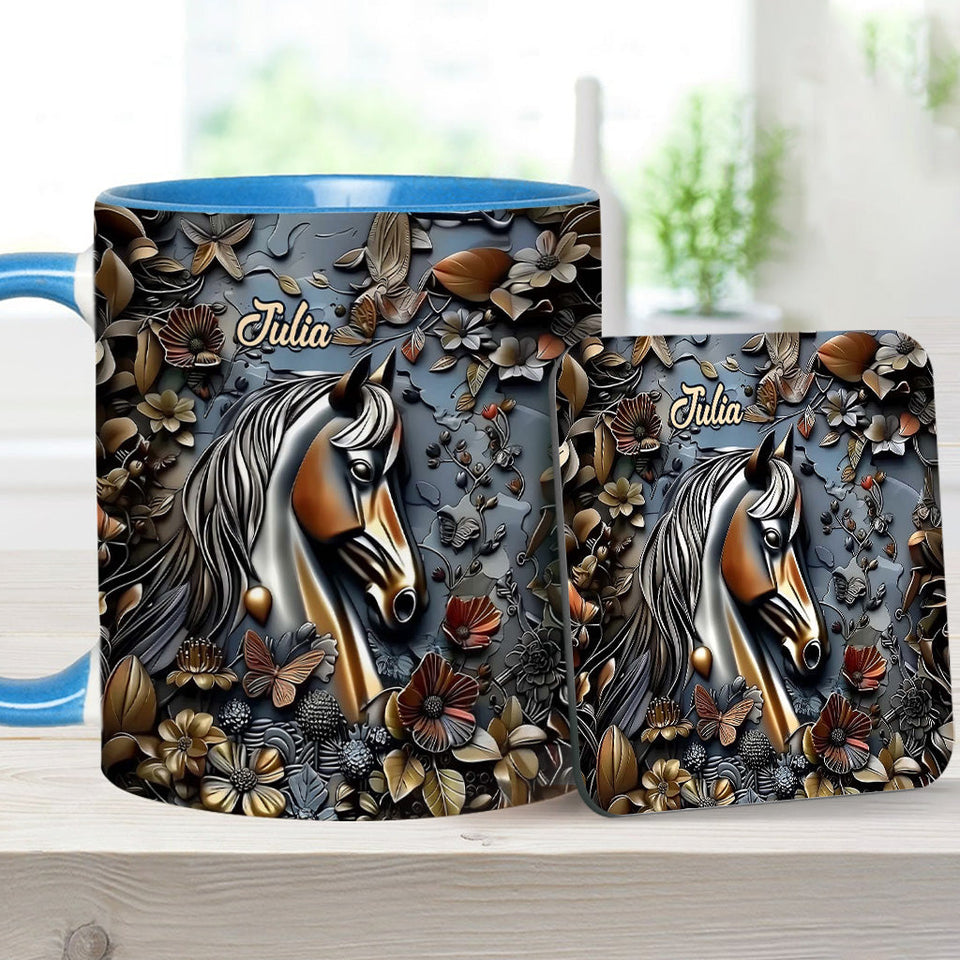 Stunning Horse - Personalized Horse Accent Mug
