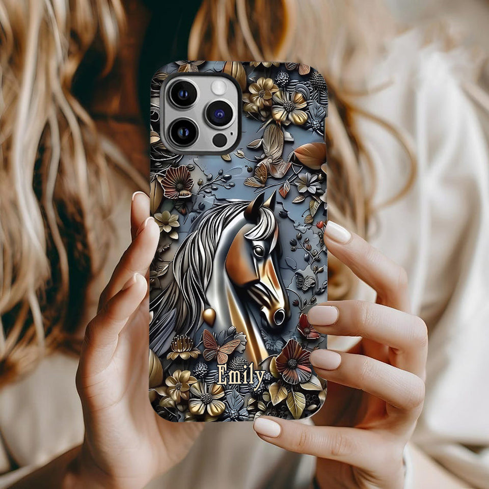 Stunning Horse - Personalized Horse Full Print Phone Case