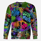 Love Peace - Personalized Hippie All Over Shirt