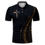 Jésus est mon Dieu - Polo chrétien personnalisé