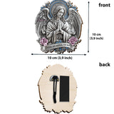 Under His Wings, I'm Safe - Personalized Christian Shaped Car Visor Clip