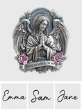 Under His Wings, I'm Safe - Personalized Christian Shaped Car Visor Clip