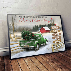 It's The Most Wonderful Time Of The Year - Personalized Family Canvas And Poster