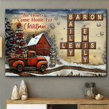 It's The Most Wonderful Time Of The Year - Personalized Family Canvas And Poster