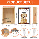 Best Friends Are Never Forgotten - Personalized Dog Picture Frame Light Box