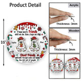 Ghost Friends Funny Christmas - Personalized Bestie Ornament