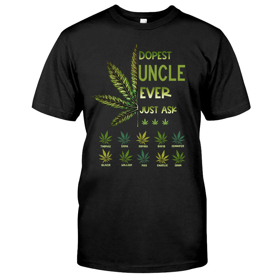 Dopest Dad Ever - Gift for dad, grandma, grandpa, mom, uncle, aunt, brother, sister - Personalized T-shirt And Hoodie