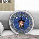 The Witch Is In - Personalized Witch Shaped Pillow