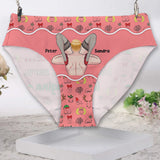 Baby It’s Cold Outside - Personalized Couple Women Briefs