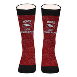 Lucky Fishing Socks - Gift for dad, uncle, aunt, grandma, grandpa, mom, son, daughter, brother, sister, granddaughter, grandson, husband, wife, boyfriend, girlfriend, friend, co-worker - Personalized Socks
