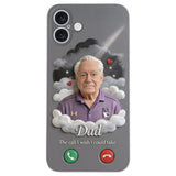 L'appel que j'aurais aimé pouvoir prendre... - Étui de téléphone commémoratif personnalisé en cuir