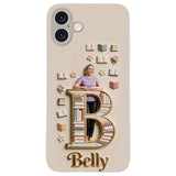 Book Lovers Gift - Personalized Book 3D Embossed Leather Phone Case