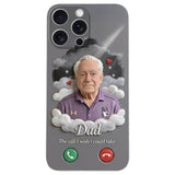L'appel que j'aurais aimé pouvoir prendre... - Étui de téléphone commémoratif personnalisé en cuir