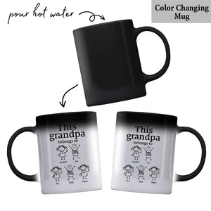 This Grandpa Belongs To - Personalized Grandpa Mug