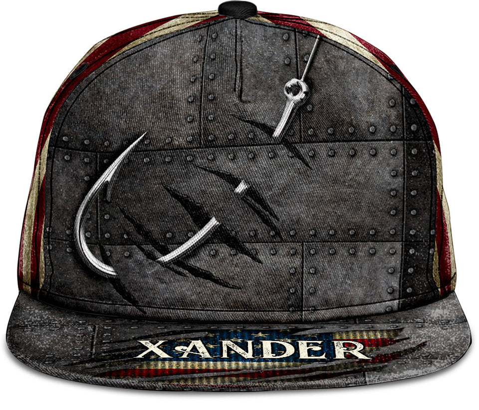 Fishing Hook Cool Design - Personalized Fishing Snapback