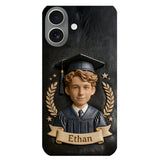 Graduation Gift - Personalized Graduation 3D Embossed Leather Phone Case