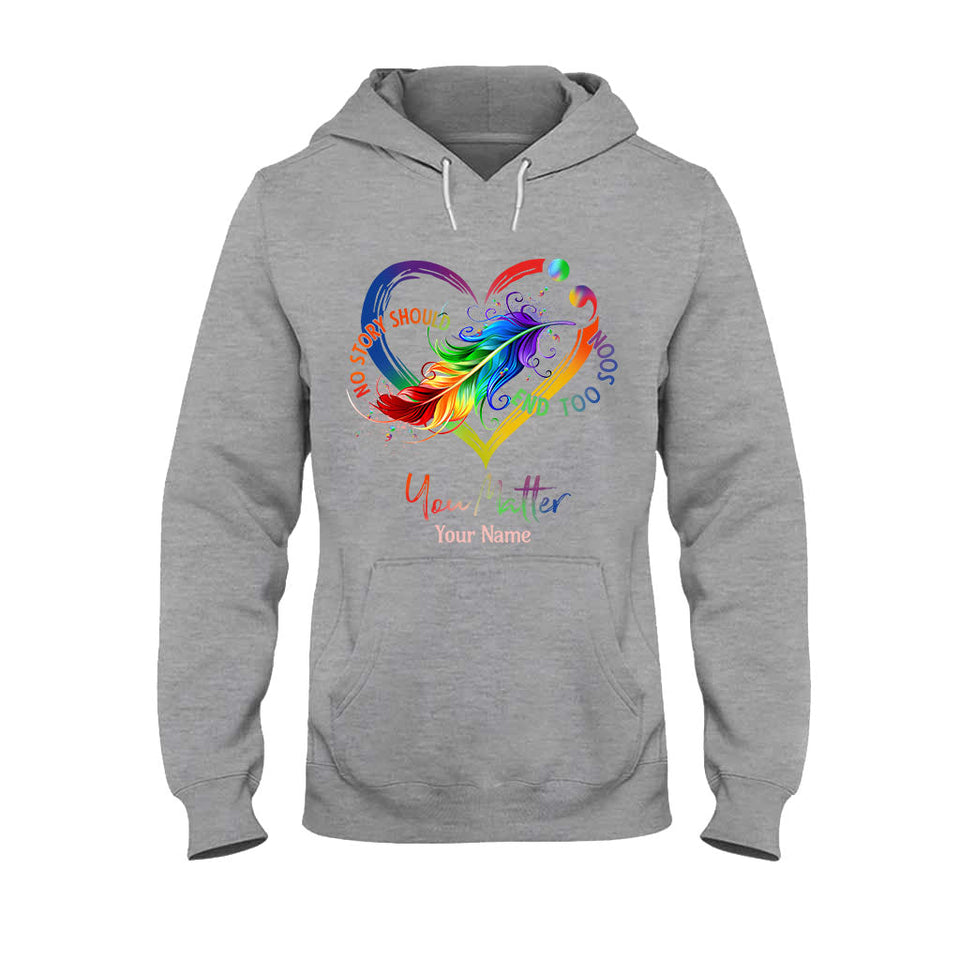 Votre vie compte - T-shirt et sweat à capuche personnalisés pour la prévention du suicide