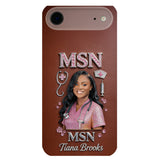 Any Title - Gifts For Nurse, Doctor - Personalized Nurse 3D Embossed Leather Phone Case