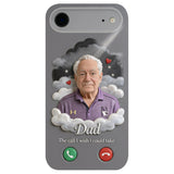 L'appel que j'aurais aimé pouvoir prendre... - Étui de téléphone commémoratif personnalisé en cuir