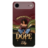 Happy Juneteeth, Black History, Black Pride - Personalized African American 3D Embossed Leather Phone Case