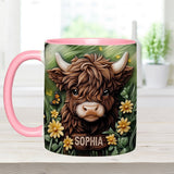 Baby Highland Cow - Personalized Accent Mug