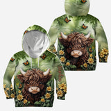 Baby Highland Cow - Personalized Highland Cow Hoodie and Leggings