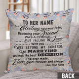 Meeting You Was Fate - Personalized Couple Throw Pillow
