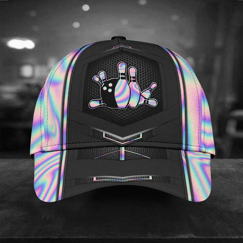 Love Bowling Cap With Printed Vent Holes