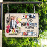 Forever Linked Together - Gift for mom, daughter, son - Personalized Rectangle Metal Sign