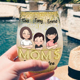 Mom's Reasons To Wine - Personalized Mother's Day Mother All Over Wine Glass