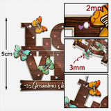 Love - Personalized Grandma Keychain (Printed On Both Sides)