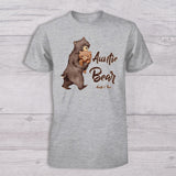 Papa Bear Baby Bear - Personalized Father T-shirt And Baby Onesie