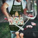 And Into The Garden I Go - Gardening gift for mom, wife, her, girlfriend, grandma, dog lover, cat lover - Personalized Apron