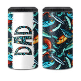 Reel Cool Dad - Fishing gift for dad, grandpa, him, husband - Personalized Can Cooler