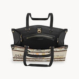 Catch Flights, Not Feelings - Personalized Travelling Leather Handbag & Luggage Cover