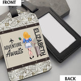 Adventure Awaits - Travelling gift for her, mom, wife, girlfriend, friend - Personalized Set