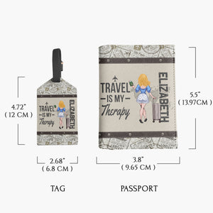 Adventure Awaits - Travelling gift for her, mom, wife, girlfriend, friend - Personalized Set