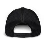 Fishing Makes Me Happy - Personalized Fishing Trucker Hat (Black Mesh)