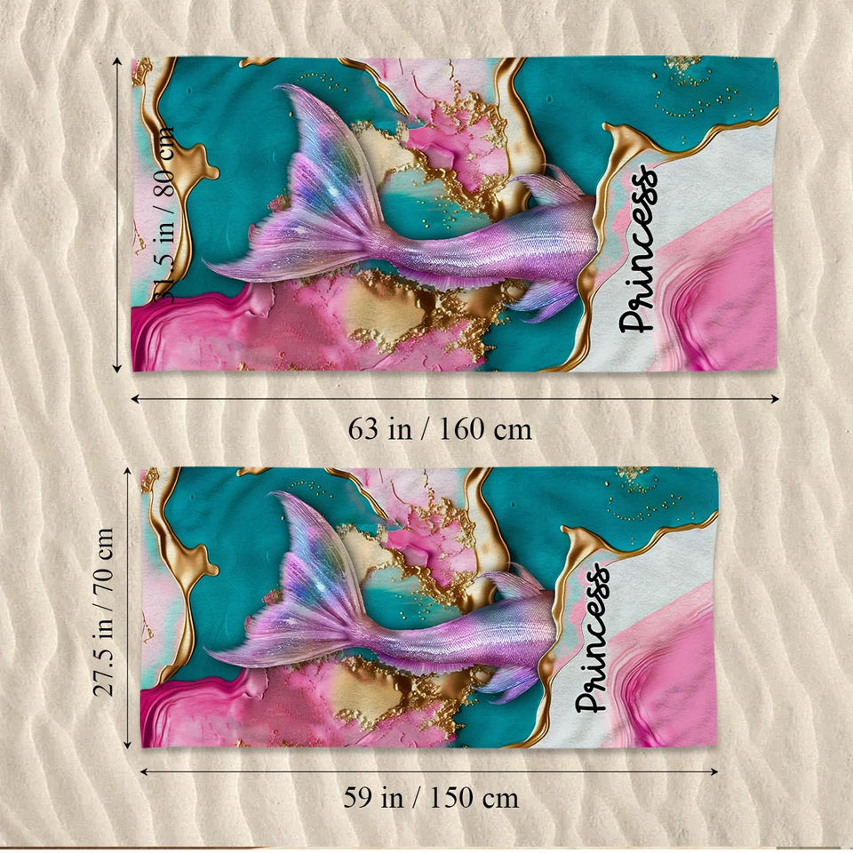 Whispers Of The Ocean - Personalized Sea Lover Beach Towel