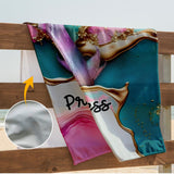 Whispers Of The Ocean - Personalized Sea Lover Beach Towel