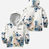 Love Butterflies - Personalized Butterfly Hoodie and Leggings