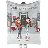 Bestie - Personalized Christmas Bestie Blanket