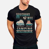 Husband And Wife Camping Partners - T-shirt and Hoodie 112021