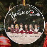 Bestie Forever - Personalized Transparent Ornament
