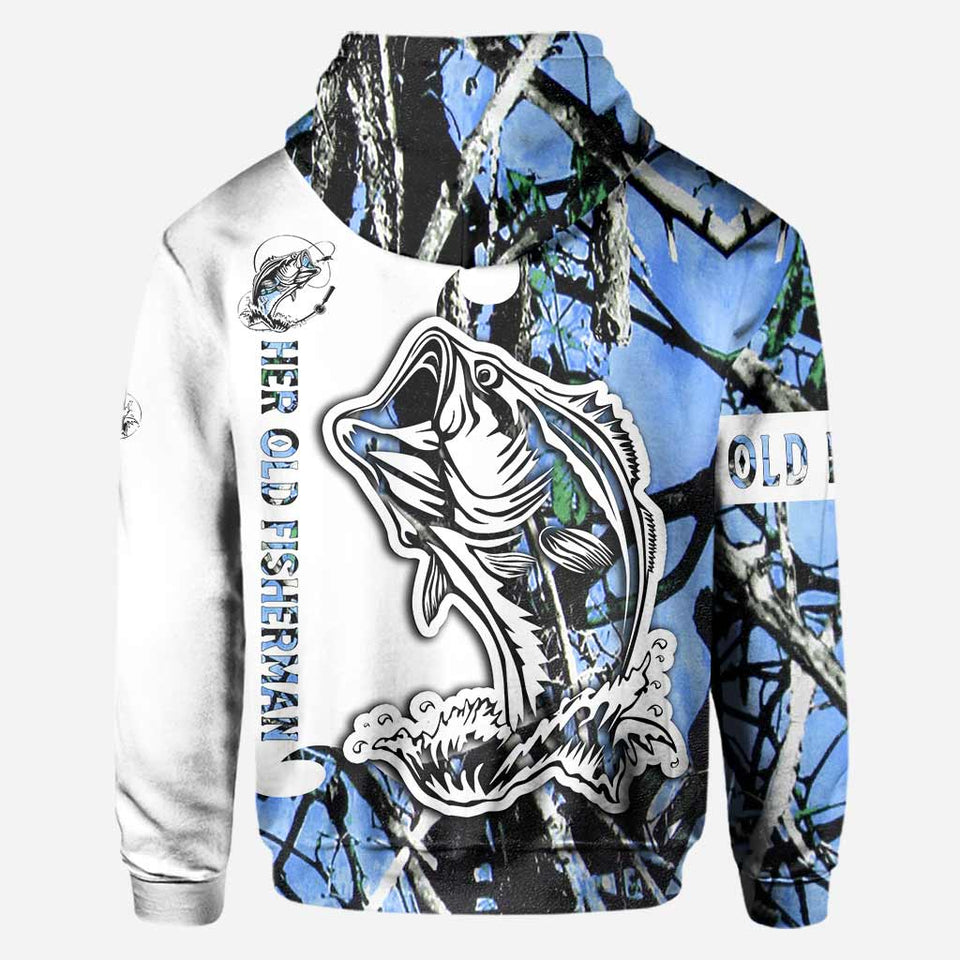 His Best Catch - Personalized Fishing All Over T-shirt and Hoodie