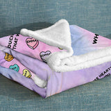 Grandma's Sweat Hearts - Personalized Valentine Grandma Blanket